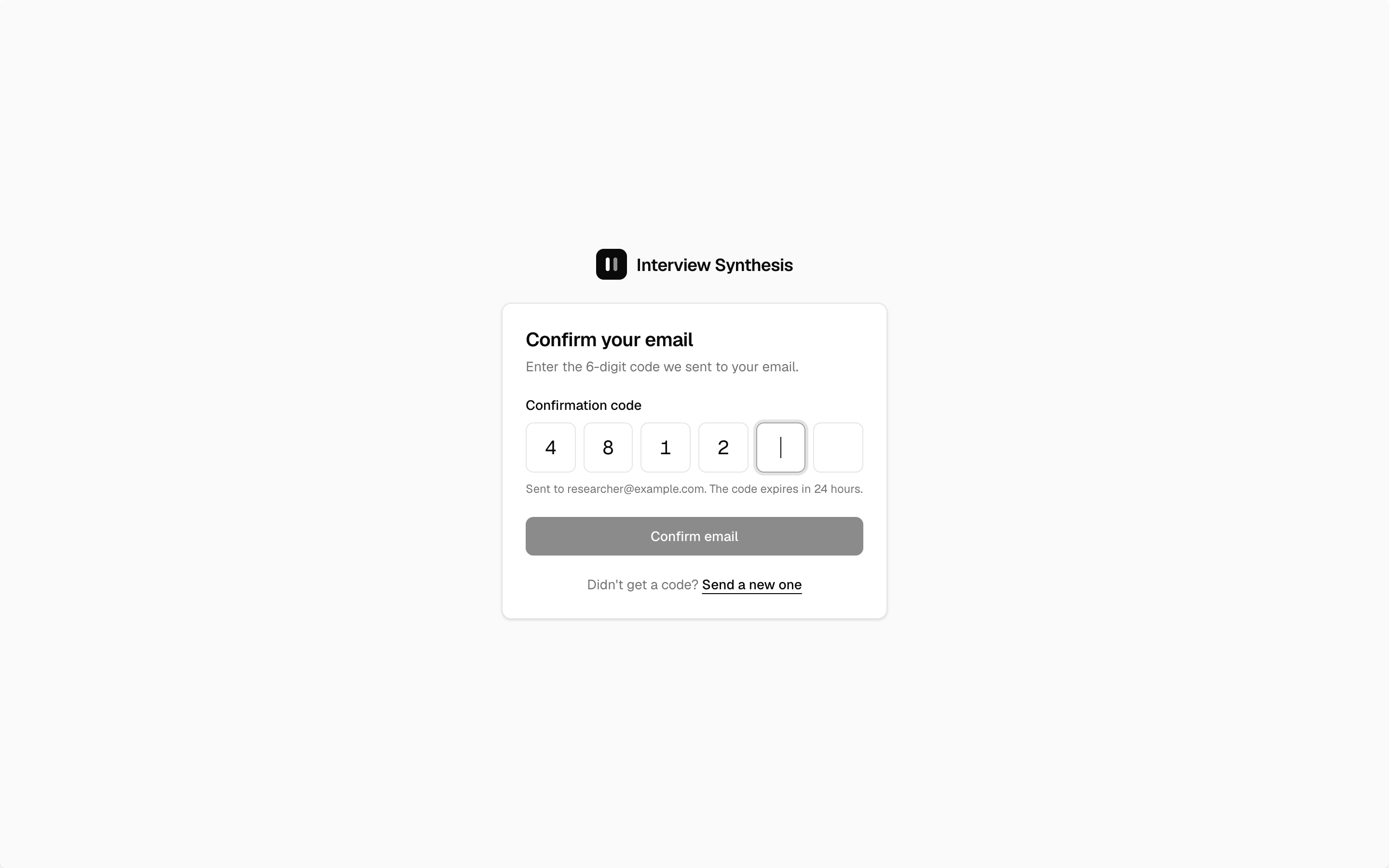 Claude Design: sign up screen, frame 02b