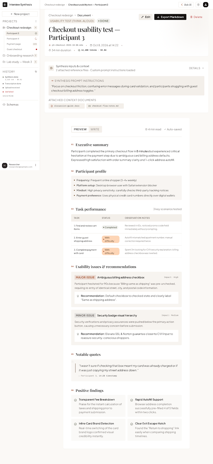 Google Stitch E1: document view screen